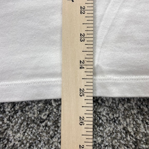 Champion Shirt Mens XL White Blue Applique Logo Short Sleeve Casual Grunge Y2K - Picture 12 of 13